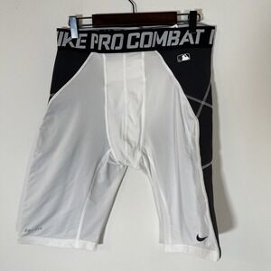 Nike Mens Pro Combat Compression Shorts‎ White Size XXL Base Ball